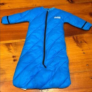 MORRISON OUTDOORS 6-24M Blue Puffer Sleeping Bag Bunting Little Mo